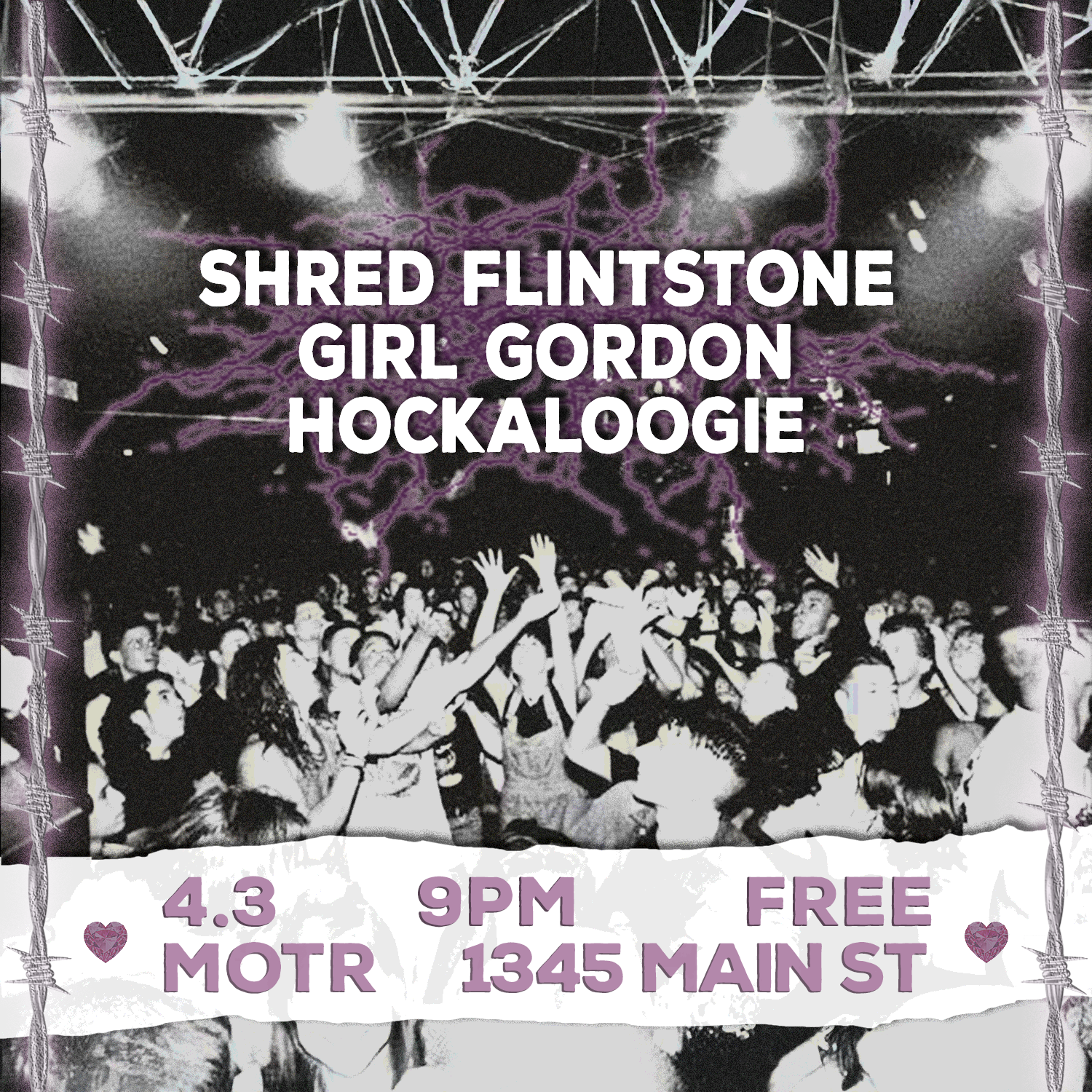 GIRL GORDON, SHRED FLINTSTONE (NYC), HOCKALOOGIE